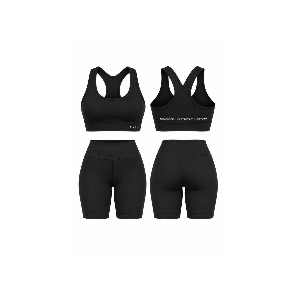 Conjunto deportivo biker shorts + top