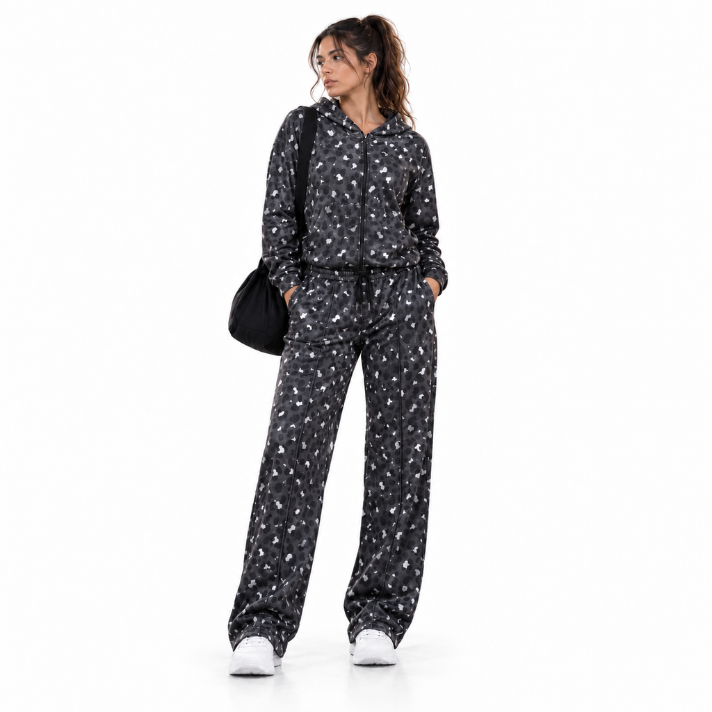 Conjunto Deportivo Street Negro — Campera + Pantalón
