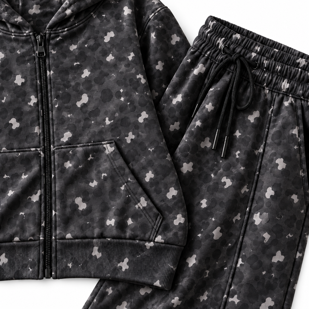 Conjunto Deportivo Street Negro — Campera + Pantalón